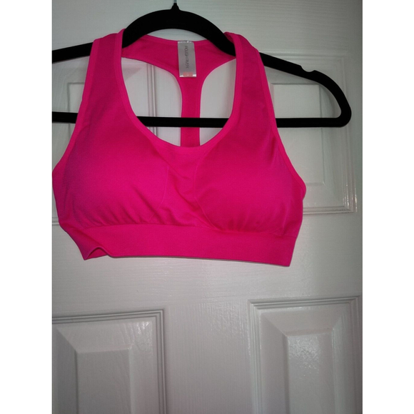 New Women's Small Sports Bra Hot Pink Removable Pads Rough River - Picture 1 of 6
